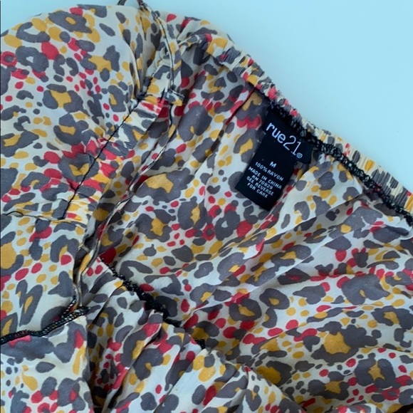 Rue11 Cheetah Print Halter Ruffle Dress - Picture 6 of 8